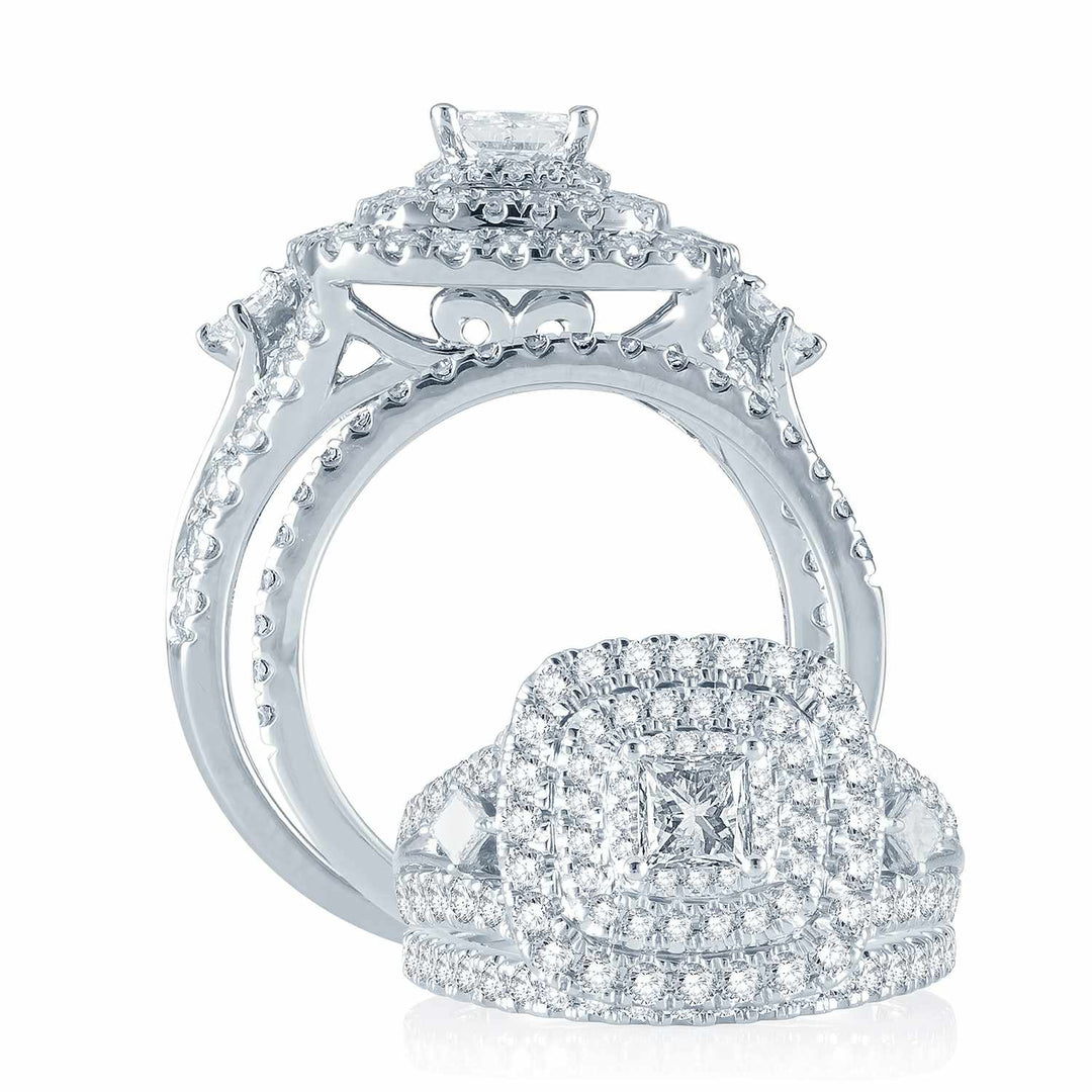 Brilliant 14k White Gold Lab Diamond Engagement Ring (2.0 CT)