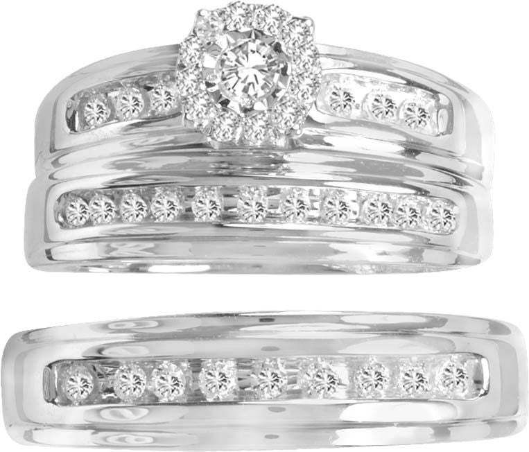Brilliant 14k White Gold Lab Diamond Engagement Ring 0.53CT