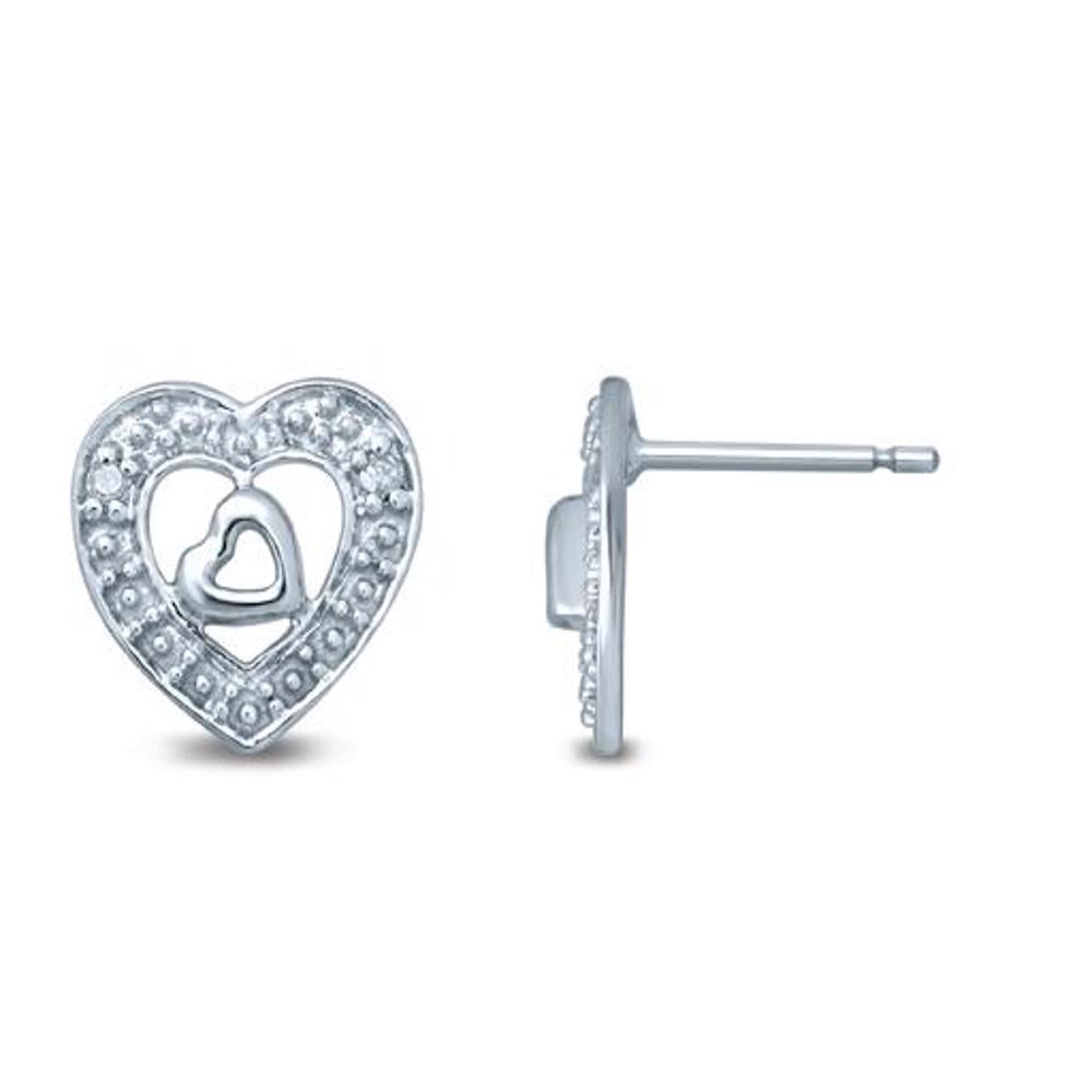 10k Yellow Gold Lab Diamond Stud Earrings - Chic Sparkle
