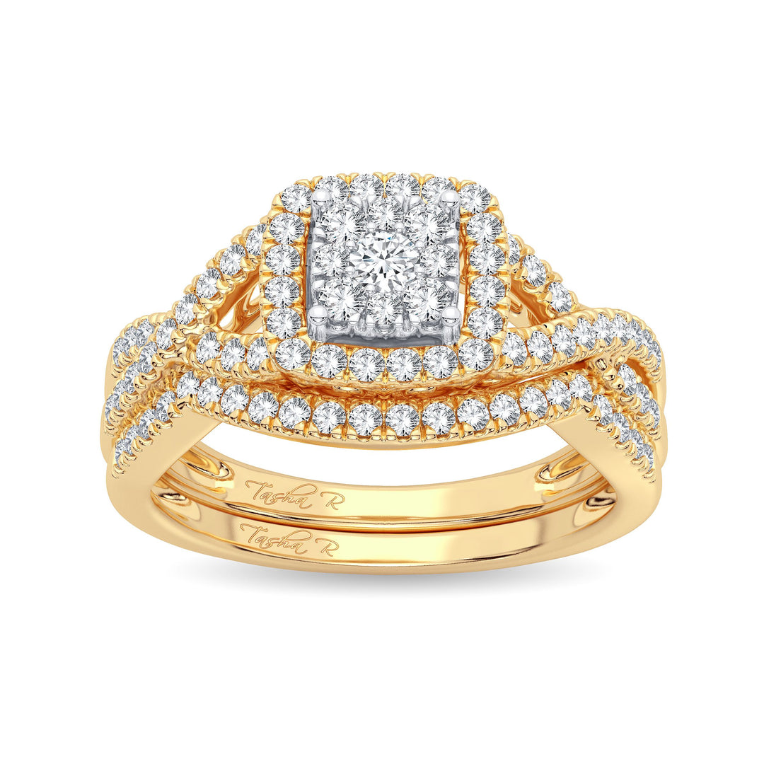 Classic 14K Yellow Gold Solitaire Diamond Bridal Ring
