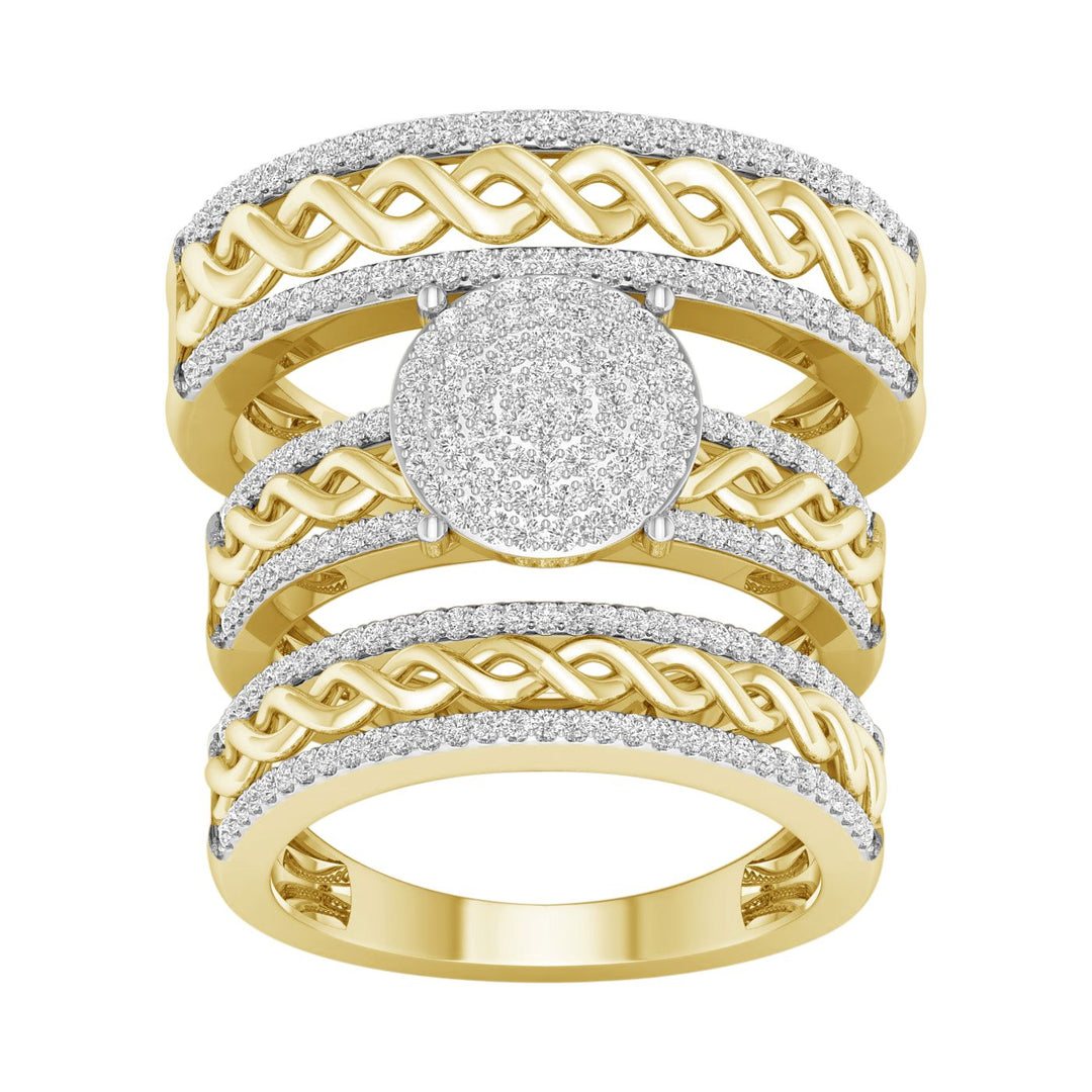 10k Yellow Gold Lab Diamond Trio Set Brilliance