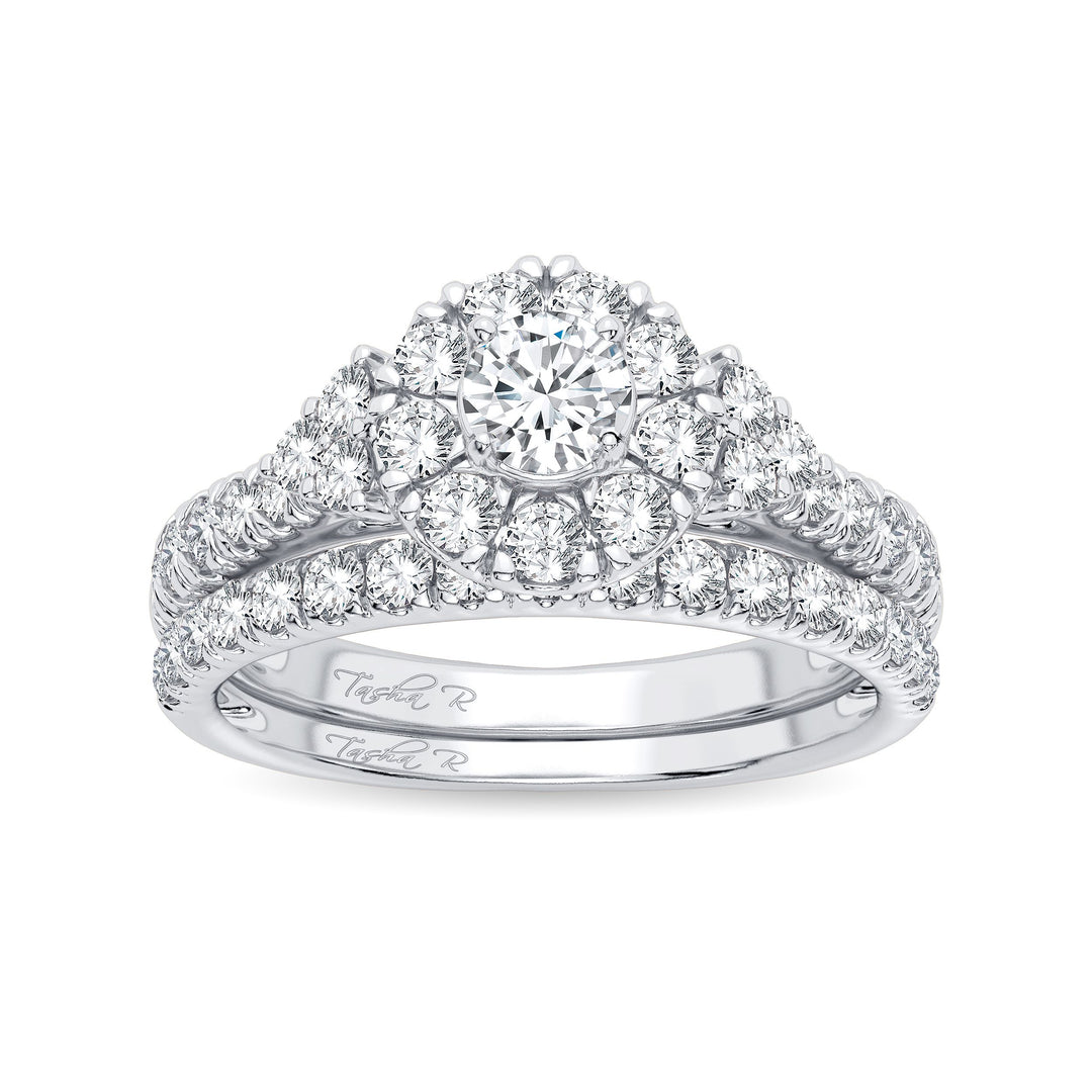 Elegant 14K White Gold 1ct Diamond Engagement Ring