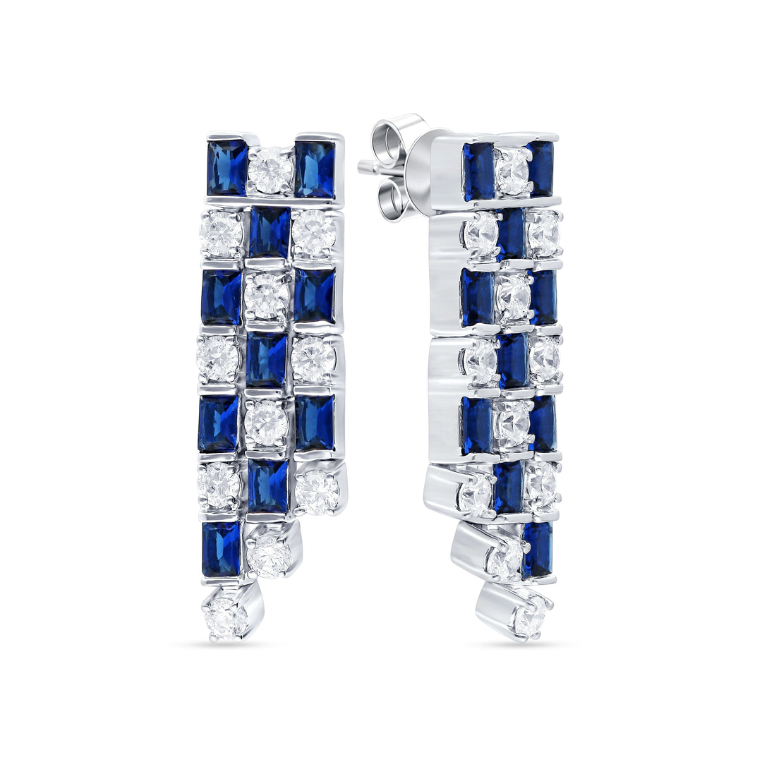 14k White Gold Lab Diamond Stud Earrings (1.21 CT Brilliance)
