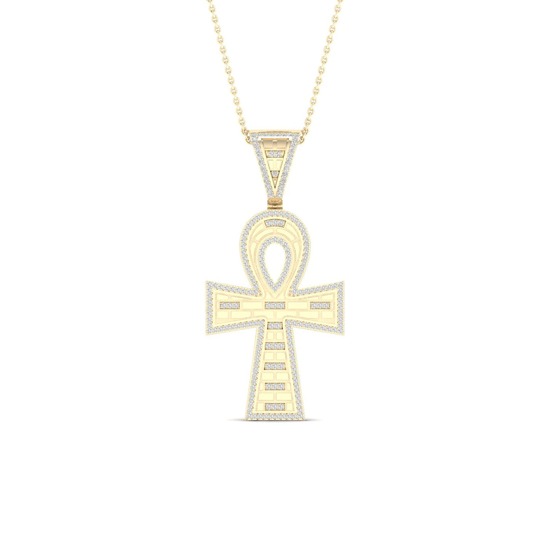Timeless 10k Gold 0.50CT Diamond Faith Pendant
