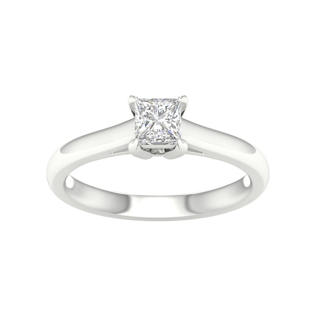 Certified 0.50CT Lab Diamond Solitaire in White Gold