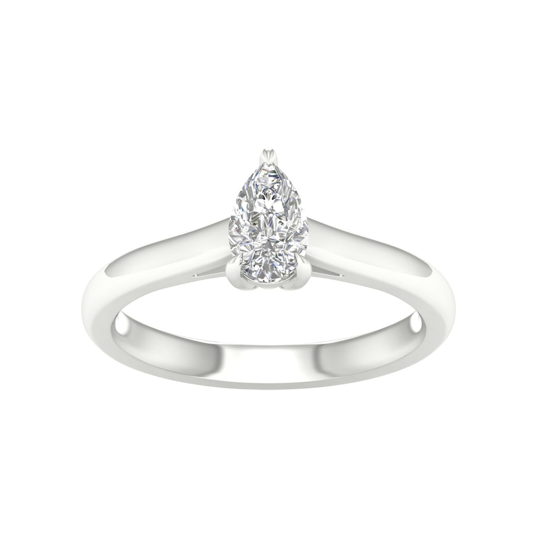 Certified 0.50CT Lab Diamond Solitaire in White Gold