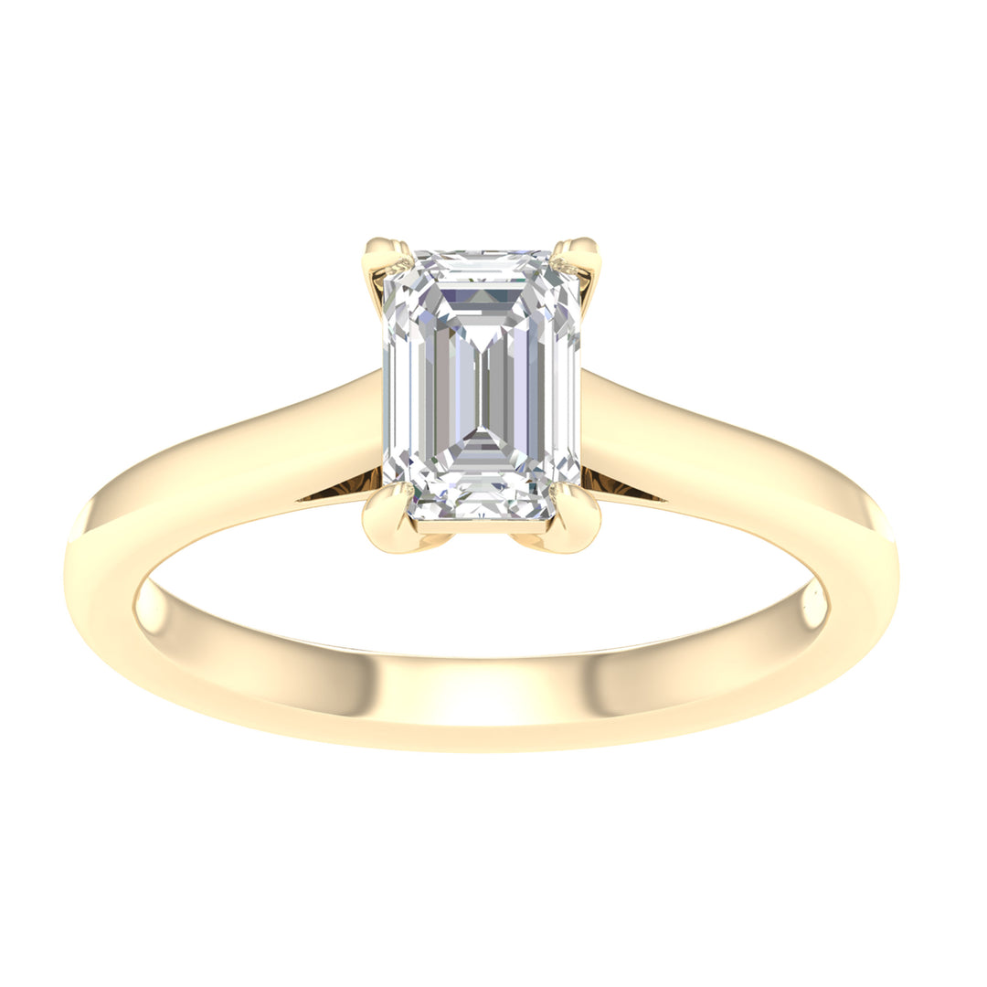 Certified 1CT Lab Diamond Solitaire in 14K Gold