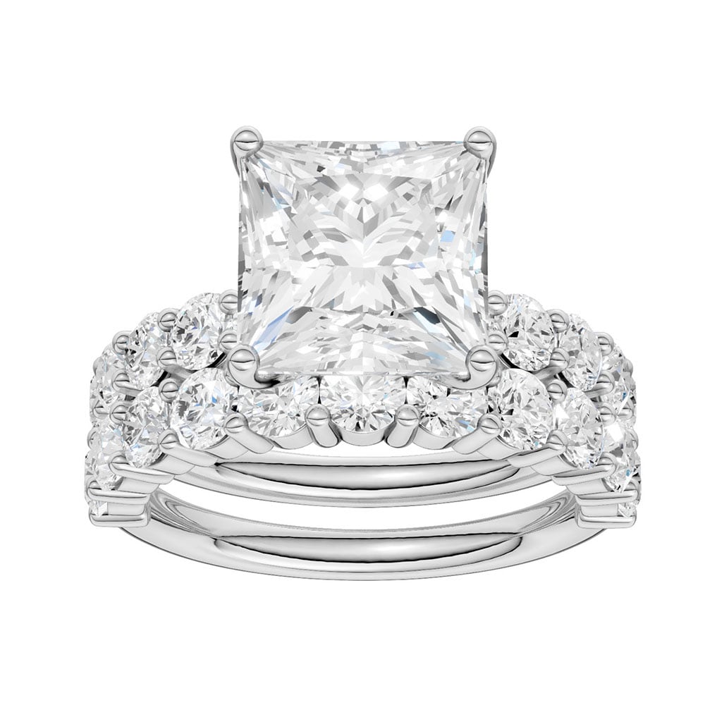 Certified 6CT Lab Diamond Bridal Set in White Gold