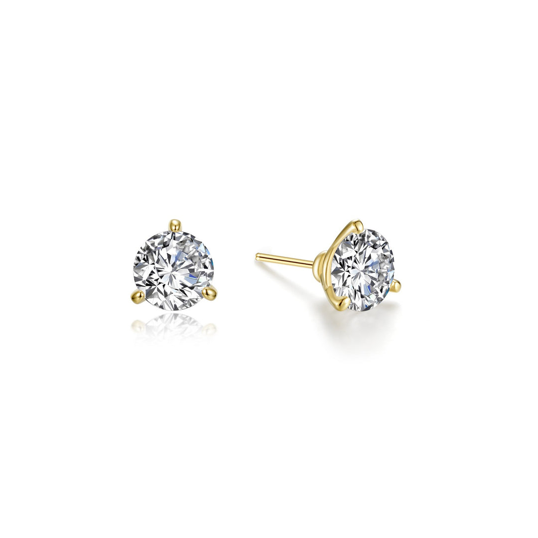 0.5 CTW 3 Prong Stud Earrings
