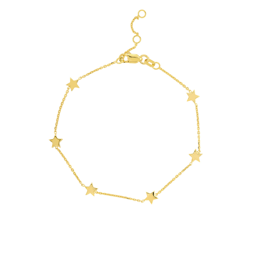 Adjustable 6 Star Stations Bracelet