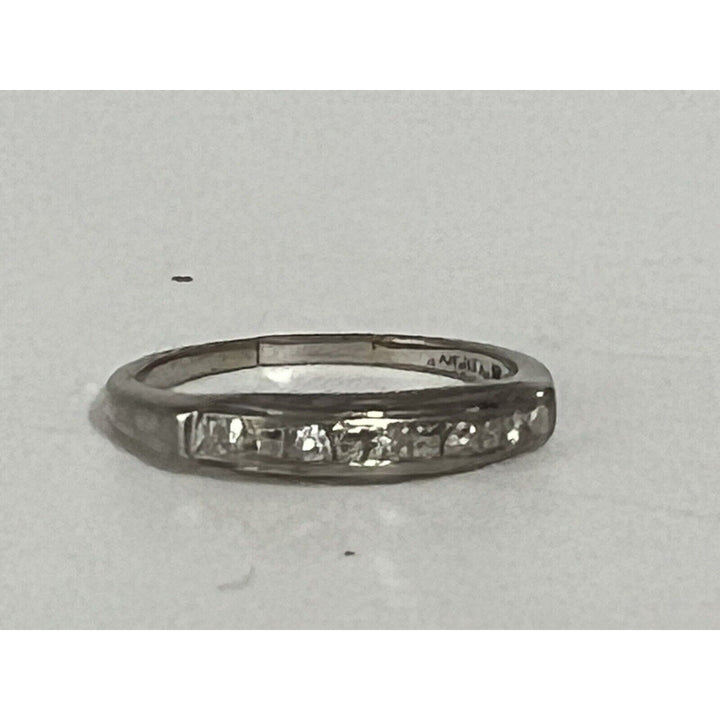 10k White Gold Diamond Band Ring