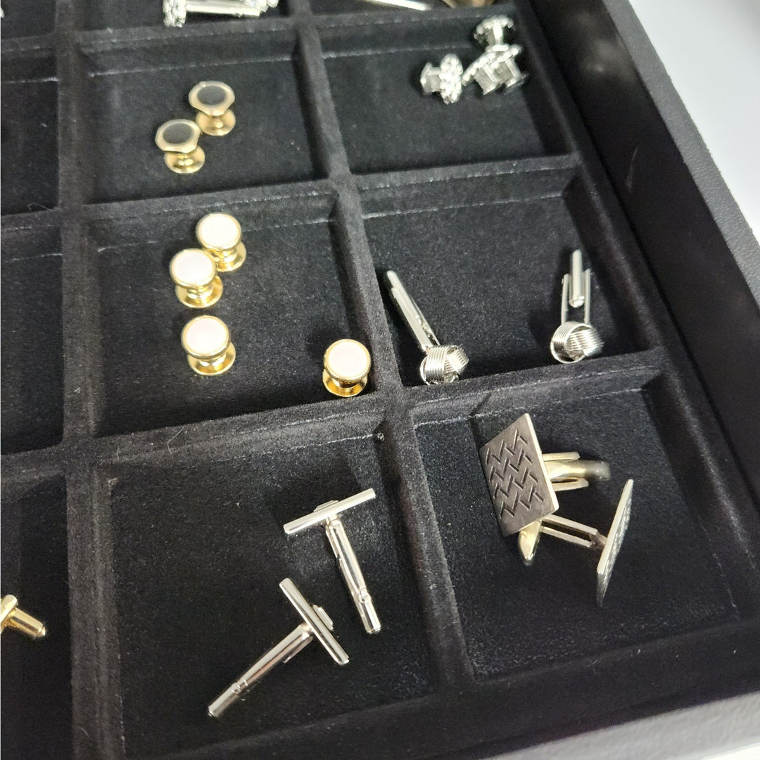 Elegant Assorted Men's cufflinks & Tie Clips -Gold & Silver Tone -Starting at $19.99