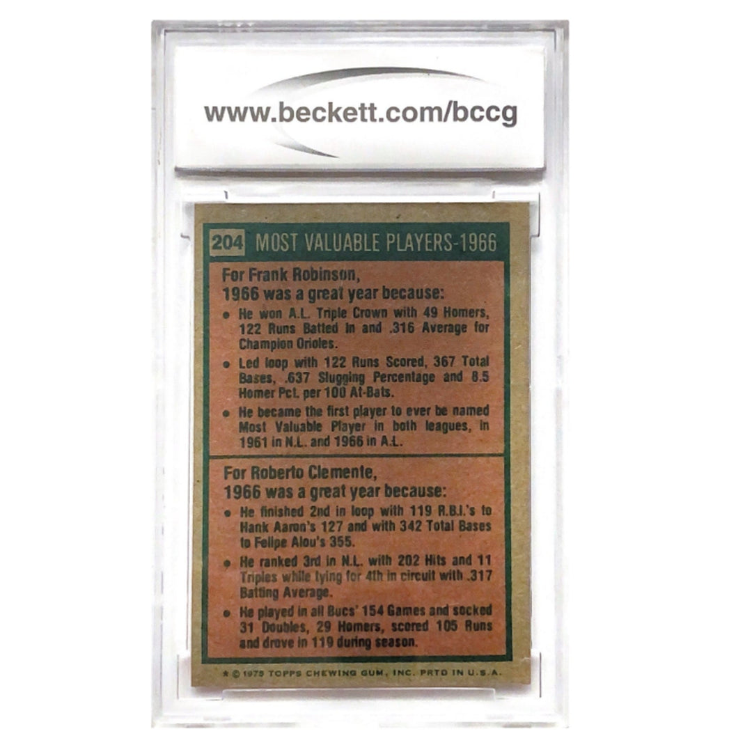 1975 Topps #204 1966 MVP's BCCG Near Mint 9 or Better