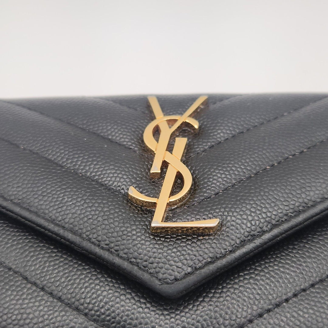 Saint Laurent Women's Black Leather Wallet