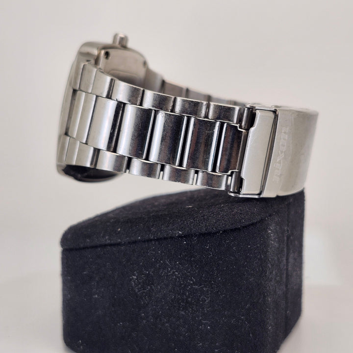 Nixon The Player Men's All Stainless Steel Real Diamond Accent Quartz Watch