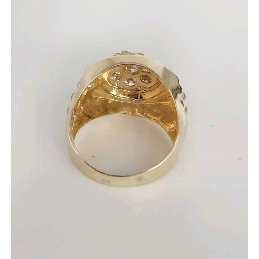 14k Yellow Gold Diamond Ring Size 9