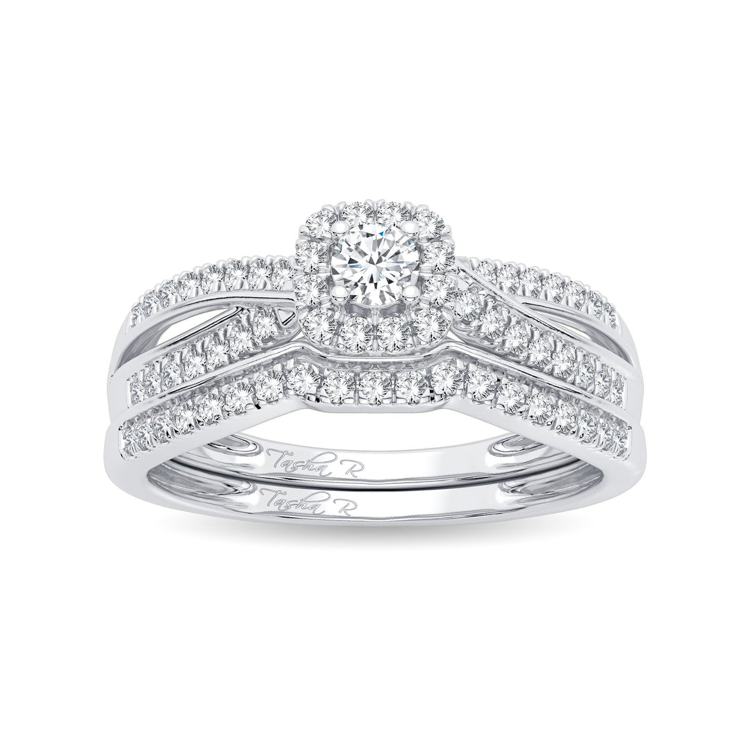 14k White Gold 0.33ct Lab Diamond Womens Engagement Ring