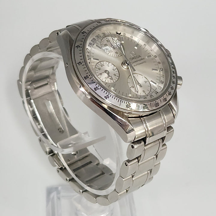 OMEGA Speed master Triple Calendar Automatic Stainless Steel Watch
