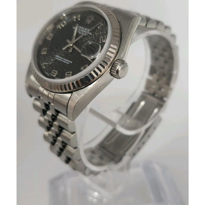 Rolex 31MM Stainless Steel Gray Oyster Perpetual Datejust Watch
