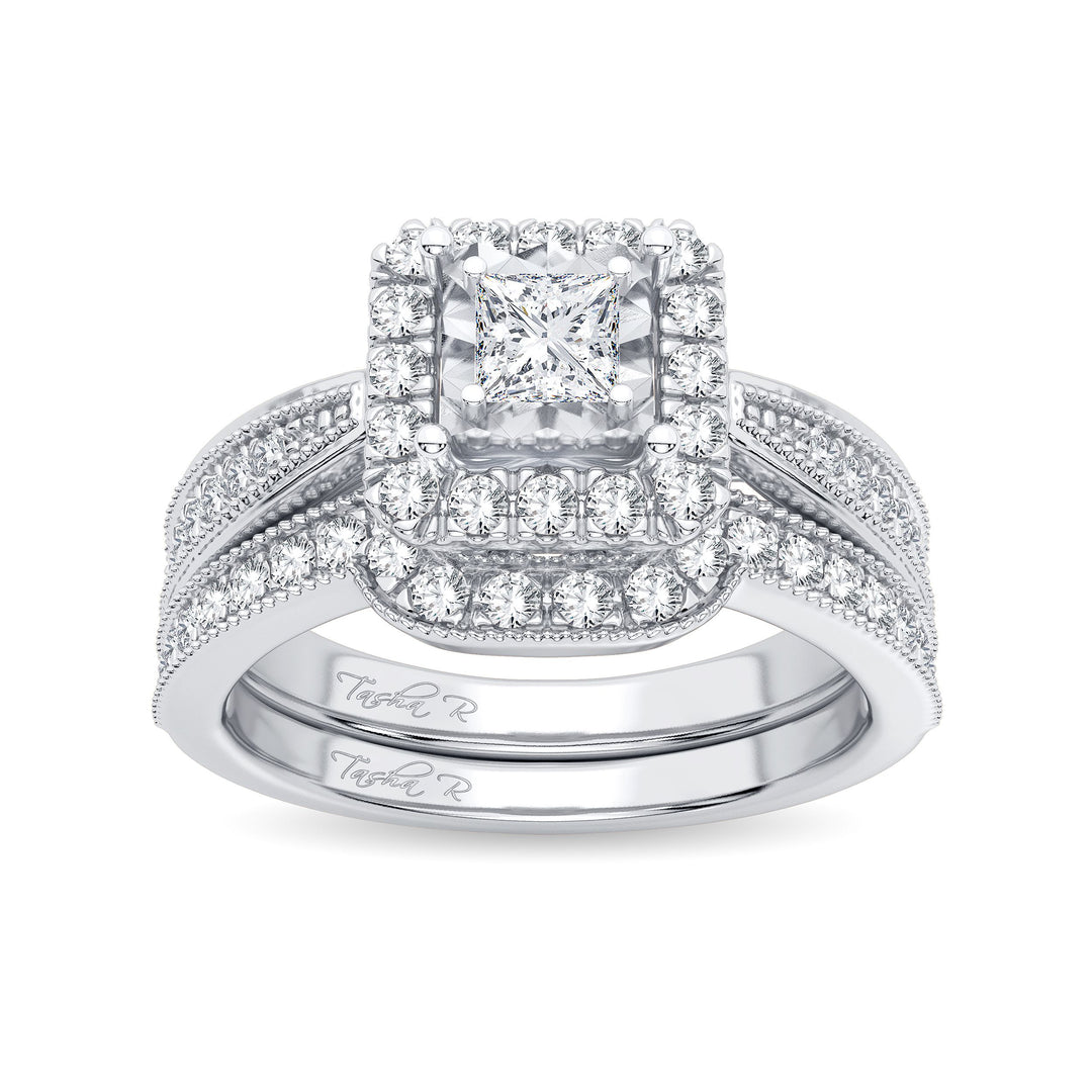 Timeless 14k White Gold 0.75CT Diamond Engagement Ring