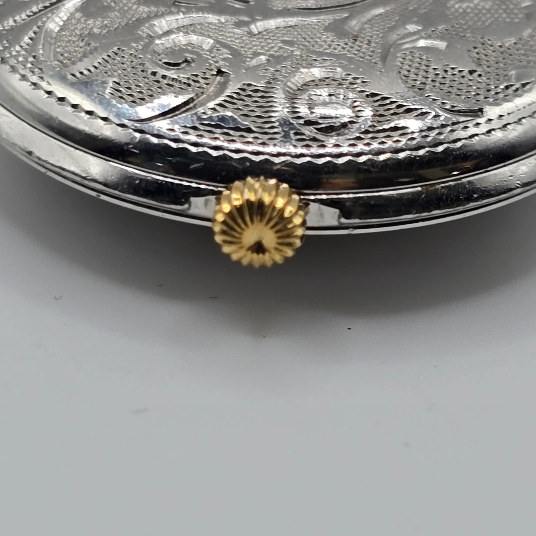 Vintage Bucherer 17 Jewel Swiss Mechanical Pendant w/ Chain