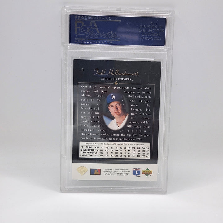 1994 SP Todd Hollandsworth Foil Premier Prospects #6 PSA 8 NM-MT Dodgers Rookie