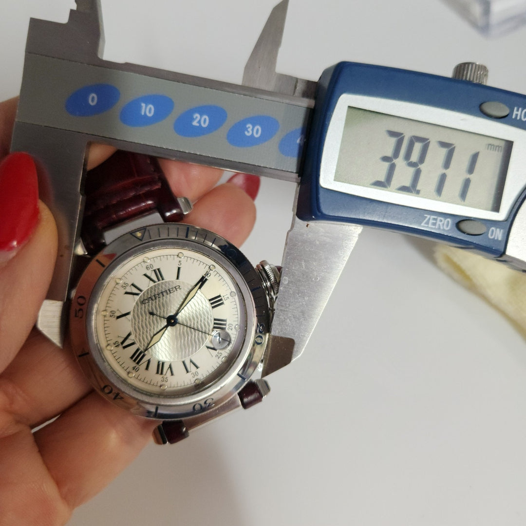 Cartier Pasha Limited 1997 150th Anniversary Automatic Red Cabochon Stainless...