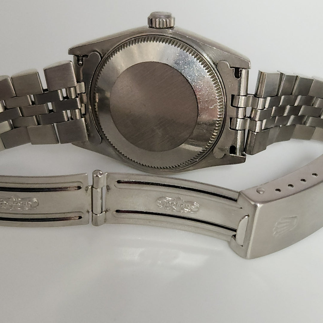 Rolex 31MM Stainless Steel Gray Oyster Perpetual Datejust Watch