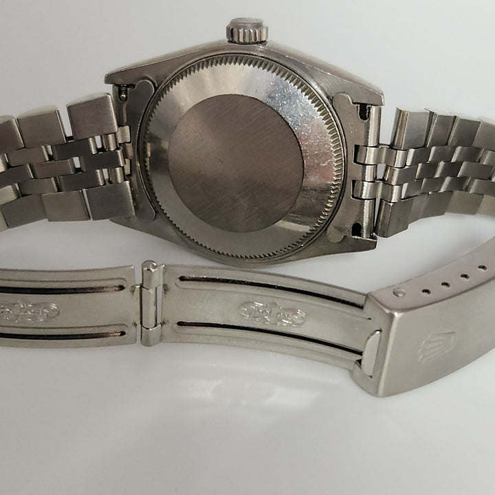 Rolex 31MM Stainless Steel Gray Oyster Perpetual Datejust Watch