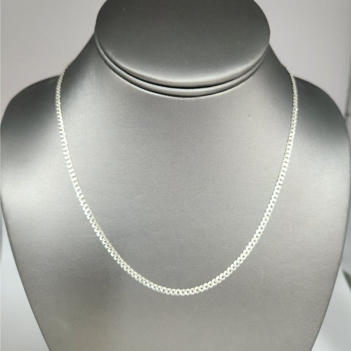 925 Sterling Silver 18"  Cuban chain necklace