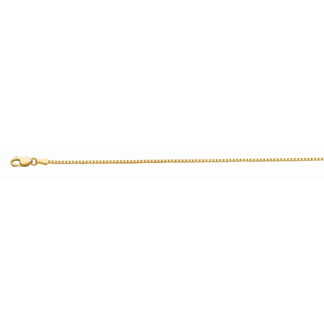 10K Gold 1.2mm Octagonal Box Chain