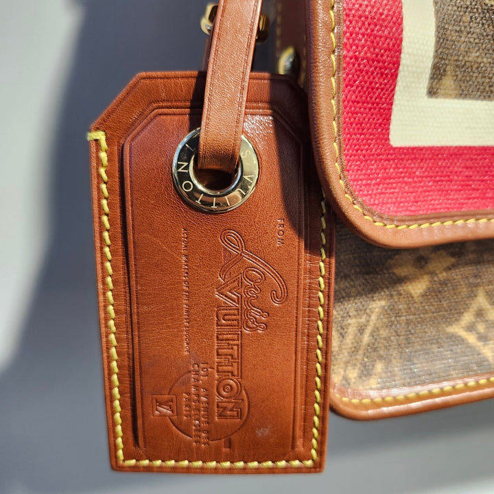 Louis Vuitton Limited Edition Monogram Tissé Rayures Flap Messenger Bag