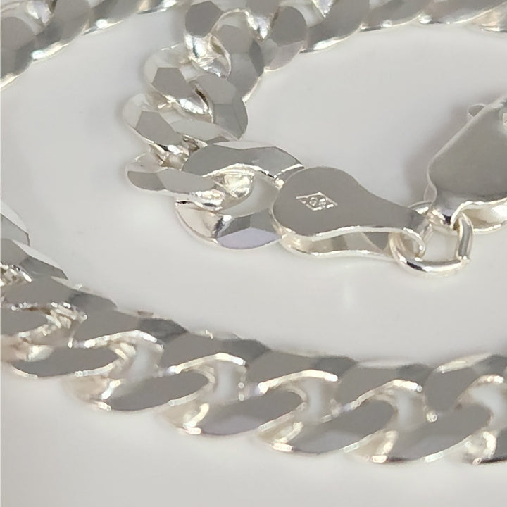 8" Solid 925 Sterling Silver Curb Cuban Link Bracelet Bold Shine