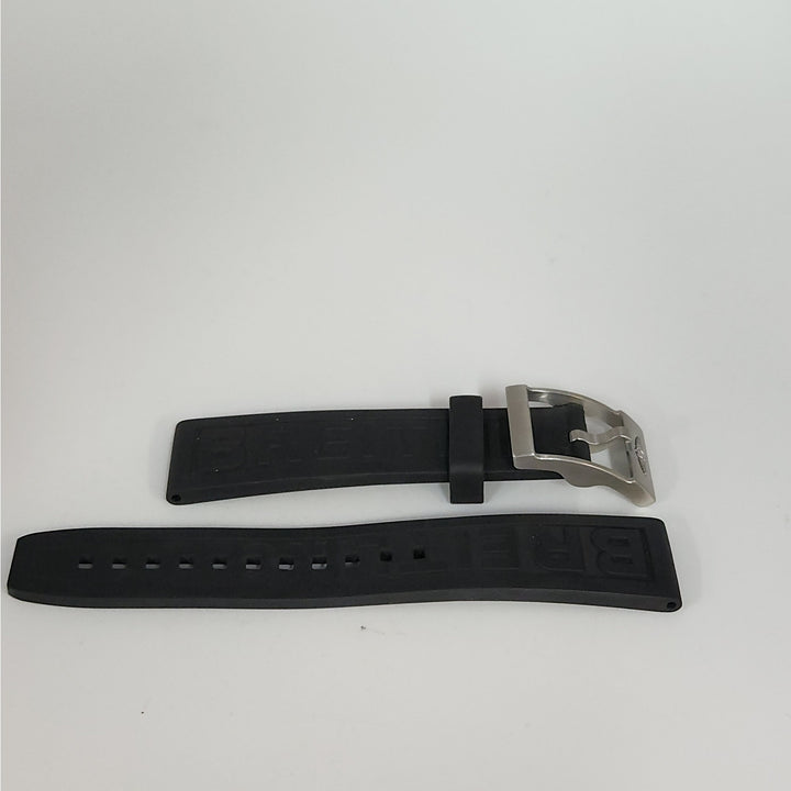 Breitling Black Rubber Diver Strap 20-18mm With Signed Buckle Genuine OEM