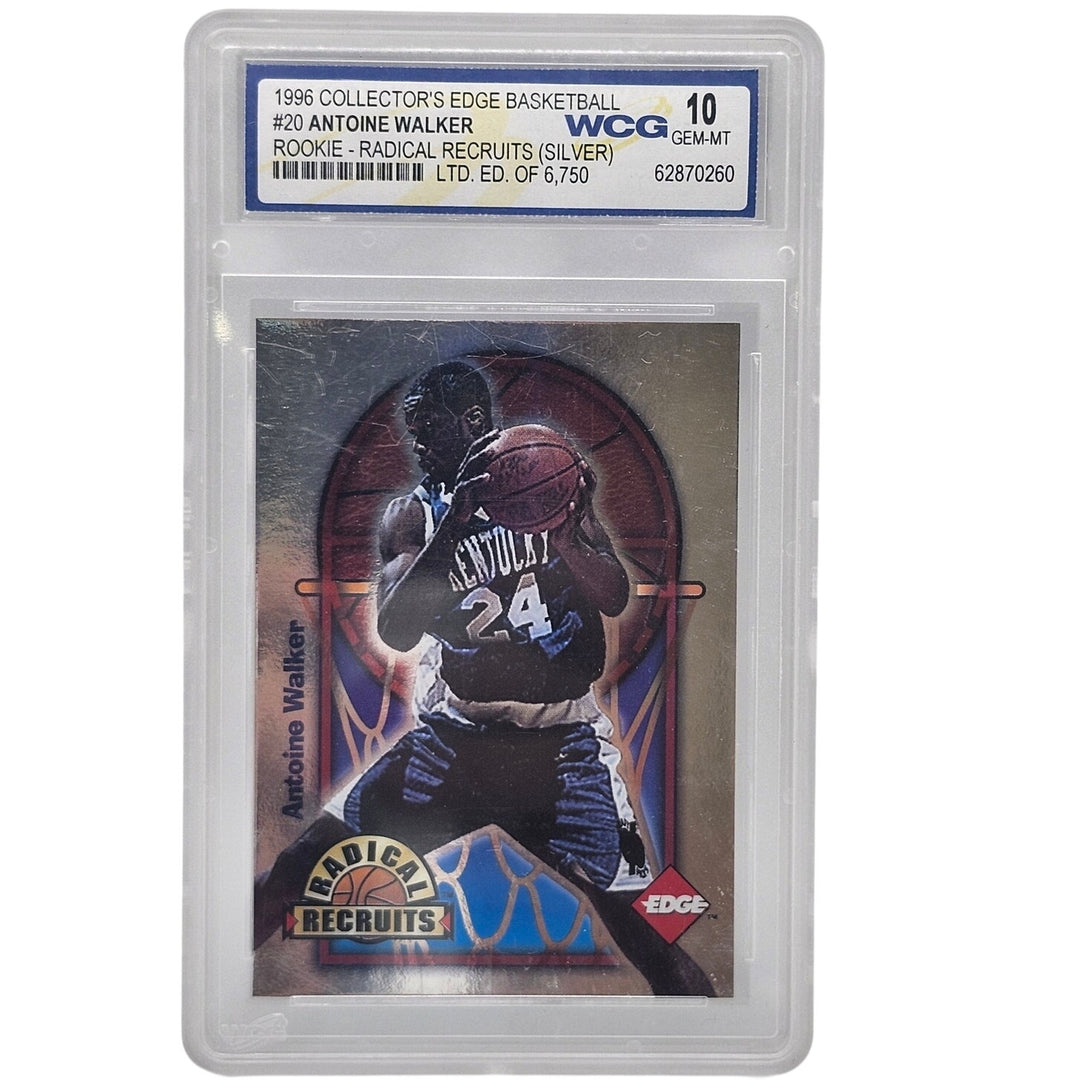 1996 Collector's Edge Antoine Walker Radical Recruits Silver Rookie RC WCG 10