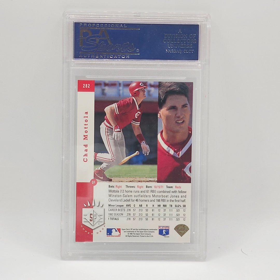 1993 Upper Deck SP Chad Mottola Foil Rookie #282 PSA 8 NM-MT Cincinnati Reds