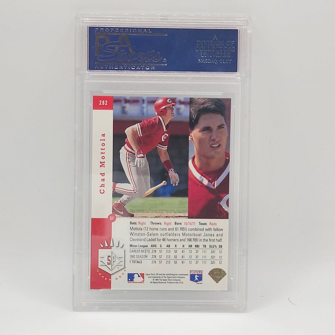 1993 Upper Deck SP Chad Mottola Foil Rookie #282 PSA 8 NM-MT Cincinnati Reds
