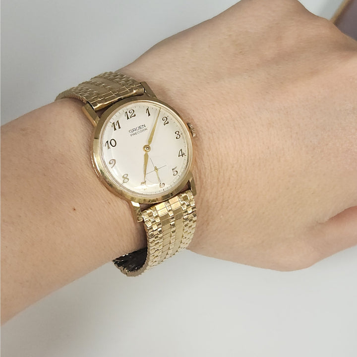 Vintage Gruen Precision Manual Wind Watch with small Seconds and Original box