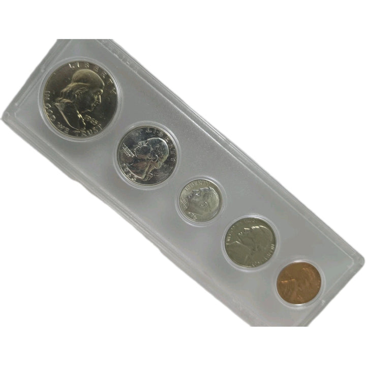 1963 Birth Year Set, Lot Of 5 coins, 90% Silver half dollar, quarter & dime