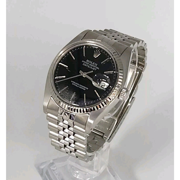 Rolex Datejust 36mm Black Dial Ref.16014 Jubilee Bracelet