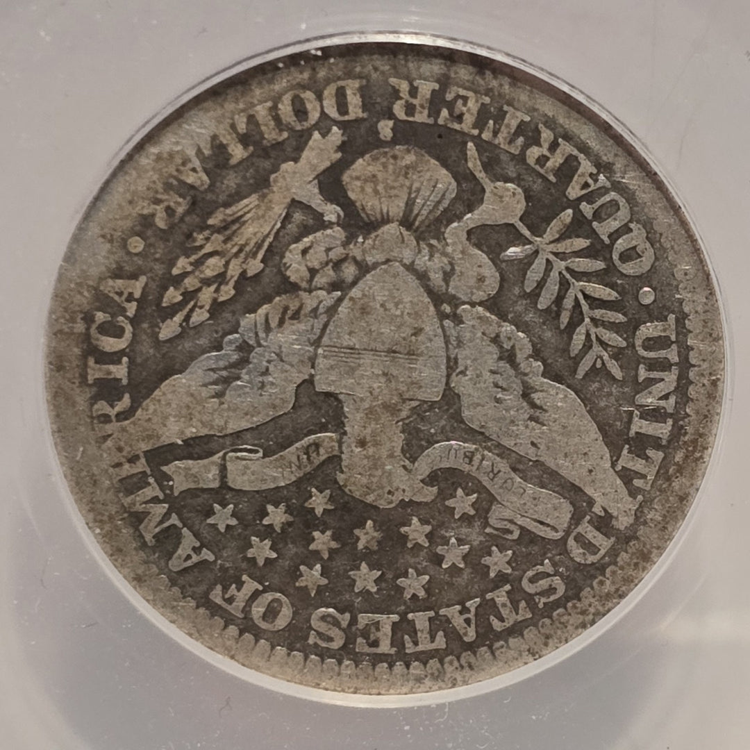 1914-S .25 ANACS G4 Barber Quarter, Liberty Head Quarter, Barber 25C Details