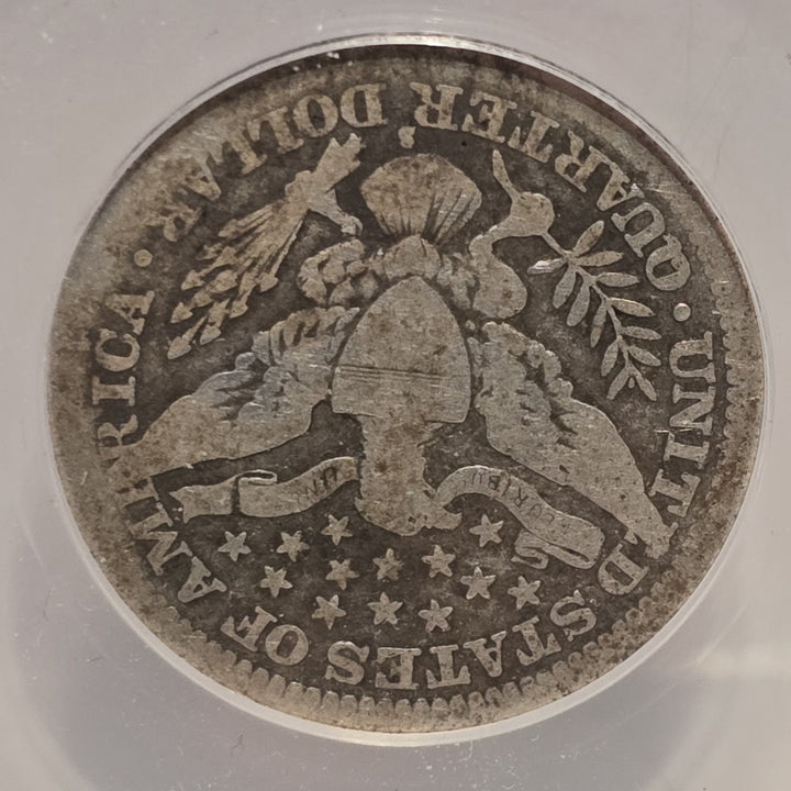 1914-S .25 ANACS G4 Barber Quarter, Liberty Head Quarter, Barber 25C Details