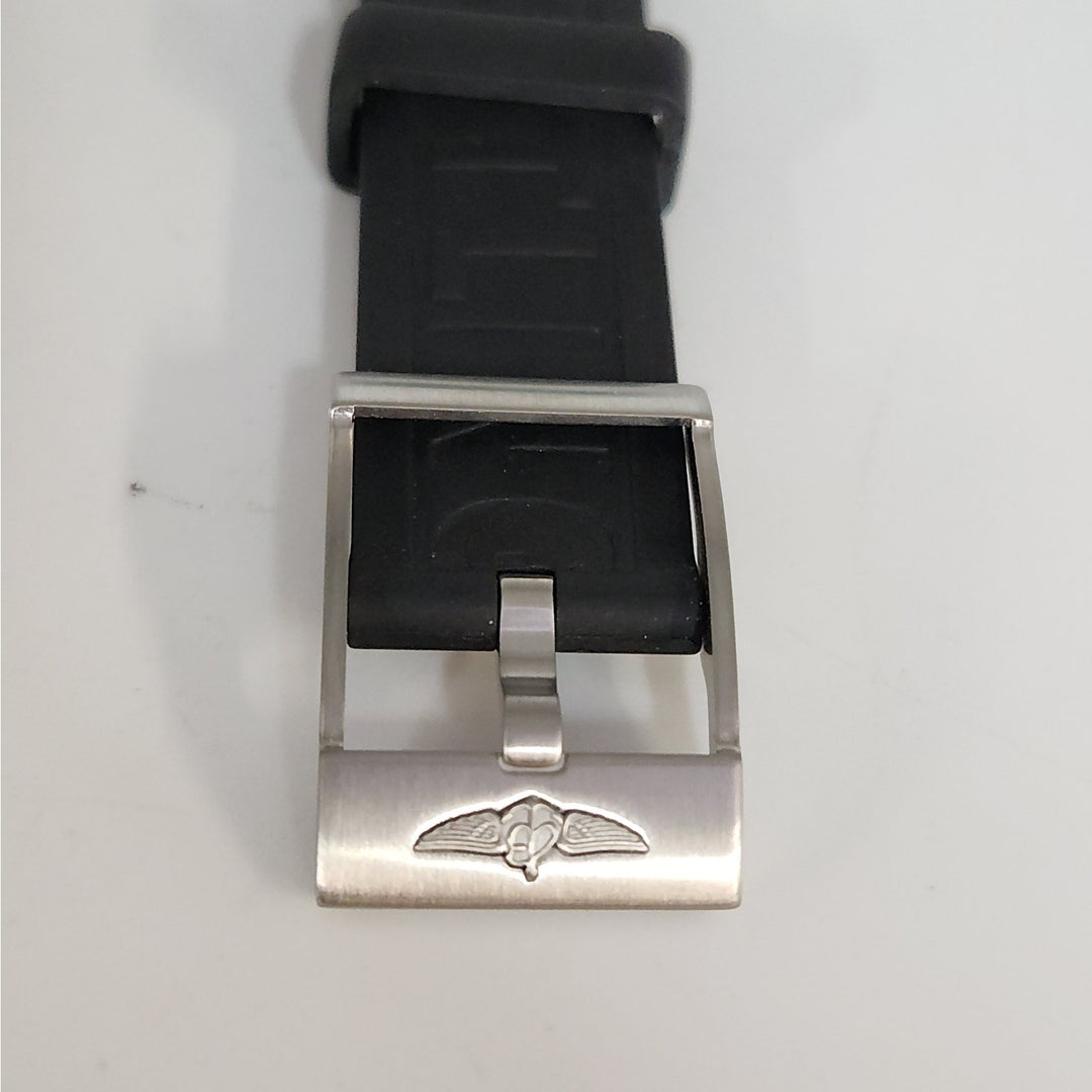 Breitling Black Rubber Diver Strap 20-18mm With Signed Buckle Genuine OEM