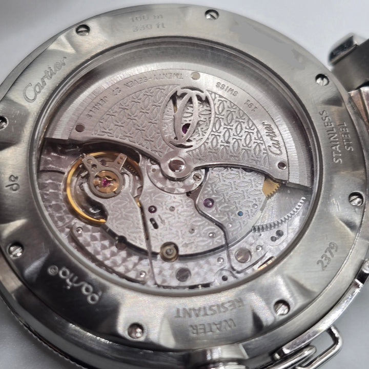 Cartier Pasha Grille 38mm Automatic Steel Watch W31040H3
