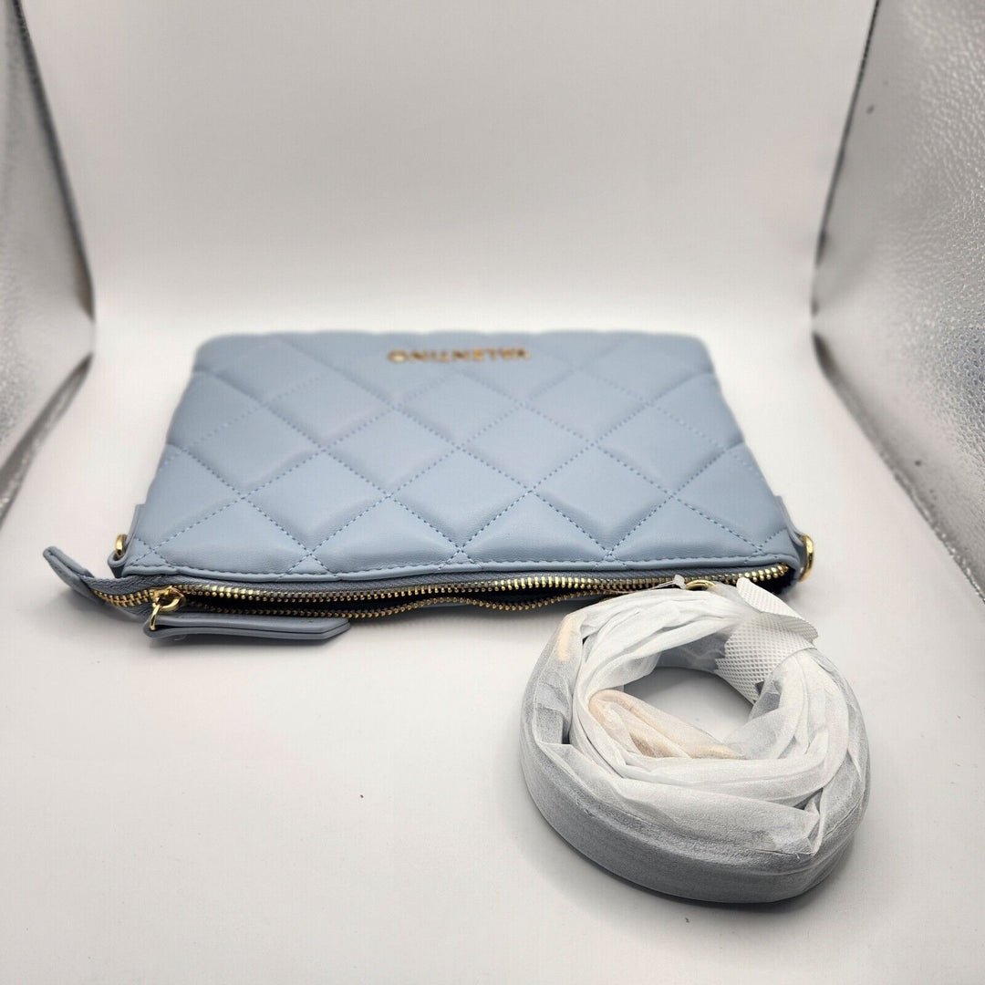 Valentino By Mario Unica Polvere Baby Blue Clutch & Cross Body's Women's Bag