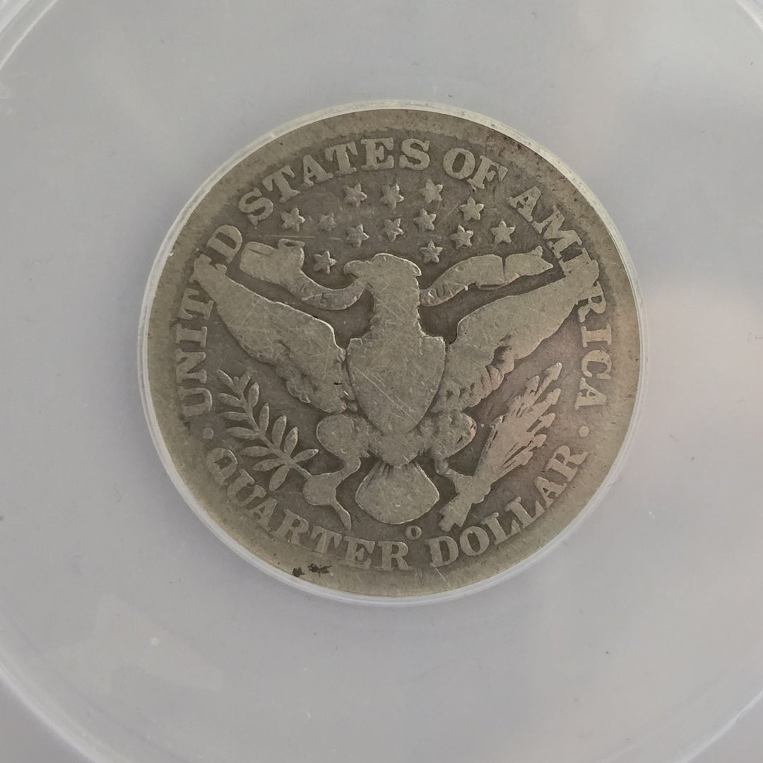 1907-O Barber Silver Quarter Good 4 ANACS