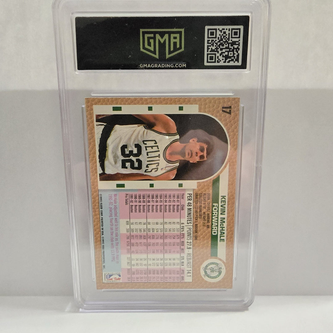 1992 FLEER #17 KEVIN McHALE CELTICS HOF GMA 8.5