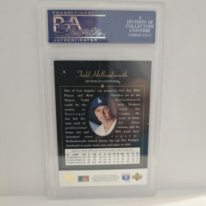 1994 UPPER DECK SP FOIL #6 TODD HOLLANDSWORTH Premier Prospects NM-MT PSA 8