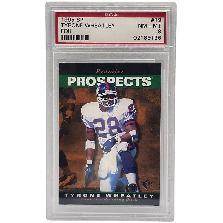 1995 Upper Deck SP Tyrone Wheatley Foil Premier Prospects #19 NY Giants PSA