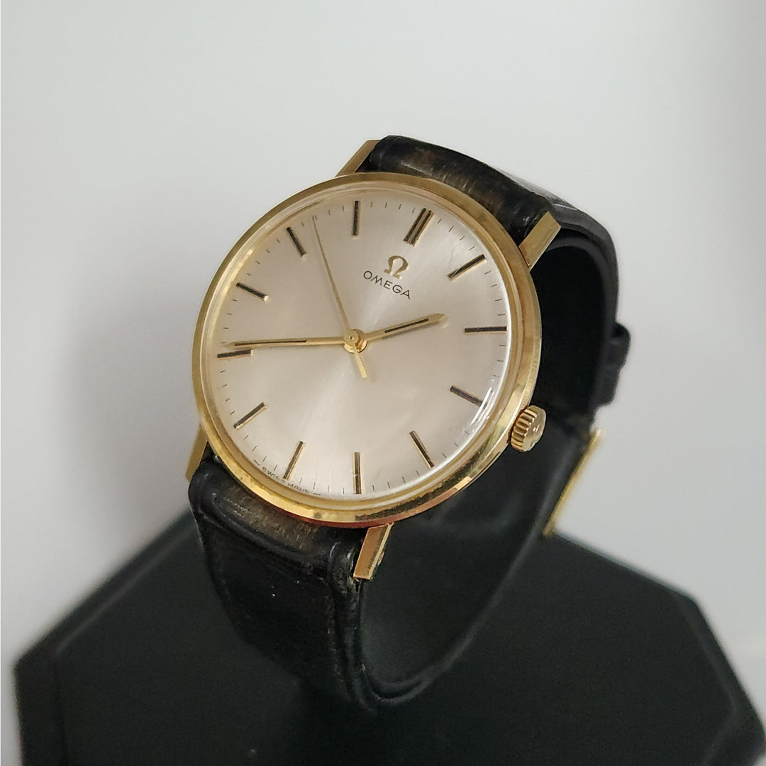 Vintage Omega 14K Solid Gold Men’s Manual-Wind Dress Watch